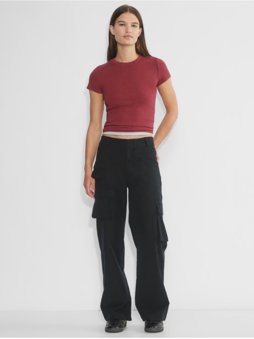 Wilfred Free Picture Cargo Pant Black Aritzia - Picture 1 of 8